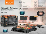 Two-in-One Electric Grill and Sandwich Maker with Interchangeable Non-Stick Plates, 180-Degree V1341-ZY-HG2QVPEG-BLACK
