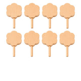 Unfinished Wooden Frozen Pop Toy Set for Pretend Play, Natural Beech Wood Ice Cream Shapes for DIY V1366-AZ2-W-16104