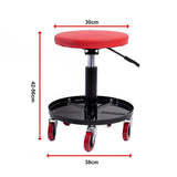 Rolling Shop Stool Mechanics Garage Stool Adjustable Work Seat Creeper V63-929951