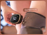 Grey Wireless Heated Knee Massager Brace - Rechargeable Vibration & Heat Therapy for Joint Pain V888-ELOSUNG32326