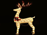 Jingle Jollys Christmas Lights 150cm Reindeer 100 LED Decorations XMAS-MOT-1DEER-MOV-WARM