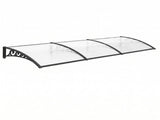 Instahut Window Door Awning 0.8mx3m Transparent AWN-08X3-CLR