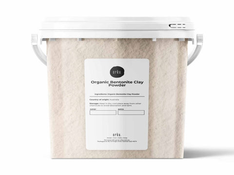 1.1Kg Organic Sodium Bentonite Clay Powder Tub Bucket - Cosmetic Montmorillonite V238-SUPDZ-39789170360400