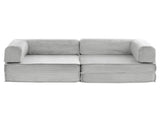 Artiss Convertible Folding Sofa Bed Grey SBED-E-FLD03-2S-GY-AB