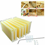 Neweast 7Pcs Flow Bee Comb Hive Frames For Wooden Beekeeping Beehive House V201-W12466559