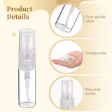 200PCS Mini Glass Spray Bottles, 3ml Transparent Perfume Sample Bottles with Leak-Proof Design, V1369-AZ3-W-08849