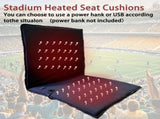 Portable Heated Seat Cushion Foldable Heating Pad 3-Mode Adjustable USB-Powered - Black - Size 45cm V1106-102-115172-BLK-45CM