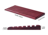 Challenge Coin Display Stand 6 Row Military Challenge Holder Solid Violet Wooden Rack Case 42 V1294-YM0901-H49306PU