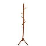 Clothes Tree Solid Wood Round Corner Simple Fashionable Beautiful Coat Hanger for Living Room Honey V1294-YM0716-3117220157412