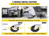 Rolling Garage Stool 300LBS Adjustable Mechanic Work Shop Seat w/Casters V952-HSKSJJXGZYBDDF5PZV0