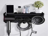 Magnetic Wall Mount Hair Dryer Holder for Dyson - Black Metal V178-66810