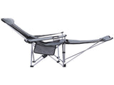 Weisshorn Camping Chair Adjustable Reclining Portable Outdoor Folding Chair Grey XFEL-CAMP-RE-OX2-GR