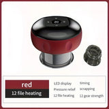 Red Smart Cupping Massager Wireless & Portable/One-Button Pressure Release/12-Level Red Light Heat V1232-BGAMQ001