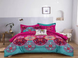 Aesthetic Glow Floral 3Piece Comforter Set with Matching Shams V745-MAB010185AJ3