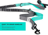 Hands Free Dog Leash Running Belt with Adjustable Bungee Lead, Multi Pocket V888-ELOSUNG57068-3