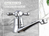 1 Pair Bathroom Sink Faucet Hot and Cold Basin Faucet V1237-ZY-715-191