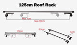 125CM Universal Adjustable Aluminum Alloy Car Roof Rack Cross Bars Carrier Lock V610-CYC-CROBAR-125