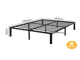 Levede Metal Bed Frame Heavy Duty Storage Space BF1061-D_NZ