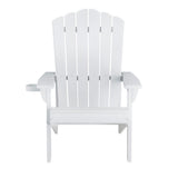 Gardeon Outdoor Chairs HDPE Adirondack Beach Chair Sun Lounge Patio Furniture Garden white FF-BEACH-HE-WH