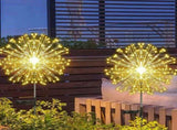 Outdoor Solar Lights Firework, 2 Pack 120 LEDs Waterproof Solar Lights for Outside Garden Yard V1192-AZ-W-11732
