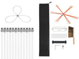 Chimney Sweep Kit, 12m Maximum Extendable Length Chimney, Chimney Cleaner Sweeper with Dual V952-SSTYCQSTJ39YVALXR001V0