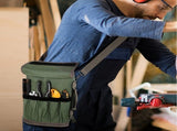Waterproof Tool Roll Organizer With Detachable Zipper Pouches And Carry Handle For Electricians V1237-ZY-807-154