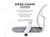 Kids Desk Chair - Children Office Study Seat with Footrest NOVA - Grey V274-FT-OC-2611F-FGY