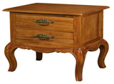 French Provincial 2 Drawer Side Table V199-LT002FPLP
