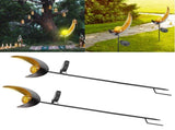 2pcs Solar Moon Lamp Waterproof Garden LED Light Decor Metal Outdoor Lawn Flame Lanterns V1294-YM0901-3111200242011