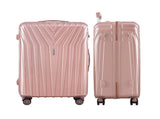 Wanderlite 3 Set Luggage 20-24-28 Inch Suitcase with TSA Lock Carry On Hard Shell Travel Luggage LUG-ABS-STR-3SET-PK