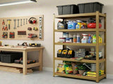 Giantz Garage Shelving 1.6X0.8m Warehouse Shelves Storage Rack Pallet Racking Yellow WR-E-8X16-YL