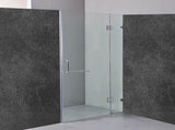 120 x 200cm Wall to Wall Frameless Shower Screen 10mm Glass By Della Francesca V63-830301