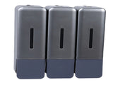 Shower Soap Dispenser 250ml 3 Chamber Leakproof Wall Mount Manual Shampoo and Conditioner Dispenser V1294-YM0901-3112250030412