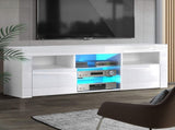 Artiss Entertainment Unit TV Cabinet LED 160cm White Bobi FURNI-O-LED-TV160-WH-AB