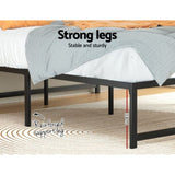 Artiss Bed Frame Queen Size Metal Bed Frame TINO MBED-C-TINO-Q-BK