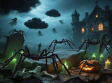 Giant Spider 6.6 Ft, 2M Halloween Decorations Fake Halloween Decor Spiders Large, Furry Spiders for V1107-116-16380-BLK-4PACK