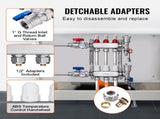 3-Branch Heat Manifold, 1/2" PEX Tubing Manifold, Stainless Steel PEX Manifold for Hydronic V952-DRFSQBXG3HLGIHXQRV0