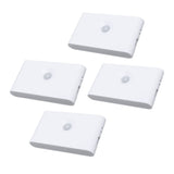 4PCS LED Motion Sensor Night Light 2700K Type C Rechargeable Magnetic Double Side Lighting Motion V1294-YM0901-3119240154311