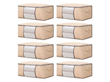 Clothes Storage Bags Fabric Foldable Blanket Storage Container Closet Organizer with Clear Window V1294-YM0901-3117250021327