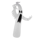 Halloween Inflatable White Ghost with Colorful LED Light IP44 Waterproof Halloween Blow Up Yard V1294-YM0901-3115230073211