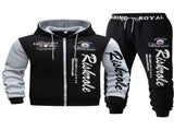 Men'S Hoodie Set Letter Print Hoodie Casual Sportswear Jogger Set Australian - Khaki - Size 4XL V1106-M-APP-66132-KHAK-4XLAU4XLEU58