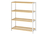 Levede Bamboo Storage Rack 4 Tier Shelf Shoe Organiser EA0285-4-AU