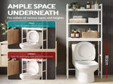 Artiss Over Toilet Storage Bathroom Rack Space Saving 3 Tier Organiser White BSR-A-3T-170H-WH