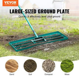 VEVOR Lawn Leveling Rake, 30"x10" Level Lawn Tool, Heavy-duty Lawn Leveler with 78" Steel Extended V952-CPPZP1030000Q4VM8V0