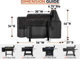 Grill Cover Compatible with Pit Boss 820 Deluxe, Pro Series 850, Heavy Duty Waterproof Wood Pellet V1258-DP02-C-1496