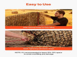 Round Bale Hay Net, 1.8 x 1.8 x 1.8 m, 38.1 x 38.1 mm Holes, PE Material, Knotless Design, with Zip V952-MGCWXWYWJW669QY4O001V0