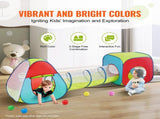 3 in 1 Kids Play Tent with Tunnel for Boys, Girls, Babies and Toddlers, Indoor/Outdoor Pop Up V952-PPSDZPX3DCS087RJTV0