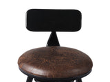 Levede 1x Industrial Bar Stools Kitchen BR1013-BACK