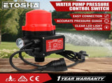 ETOSHA Water Pressure Pump Controller Auto Switch Control Electric BLACK V211-AUEB-WPC002