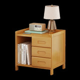 Bamboo Bedside Table Nightstand Storage Bedroom Sofa Side Stand V63-838001